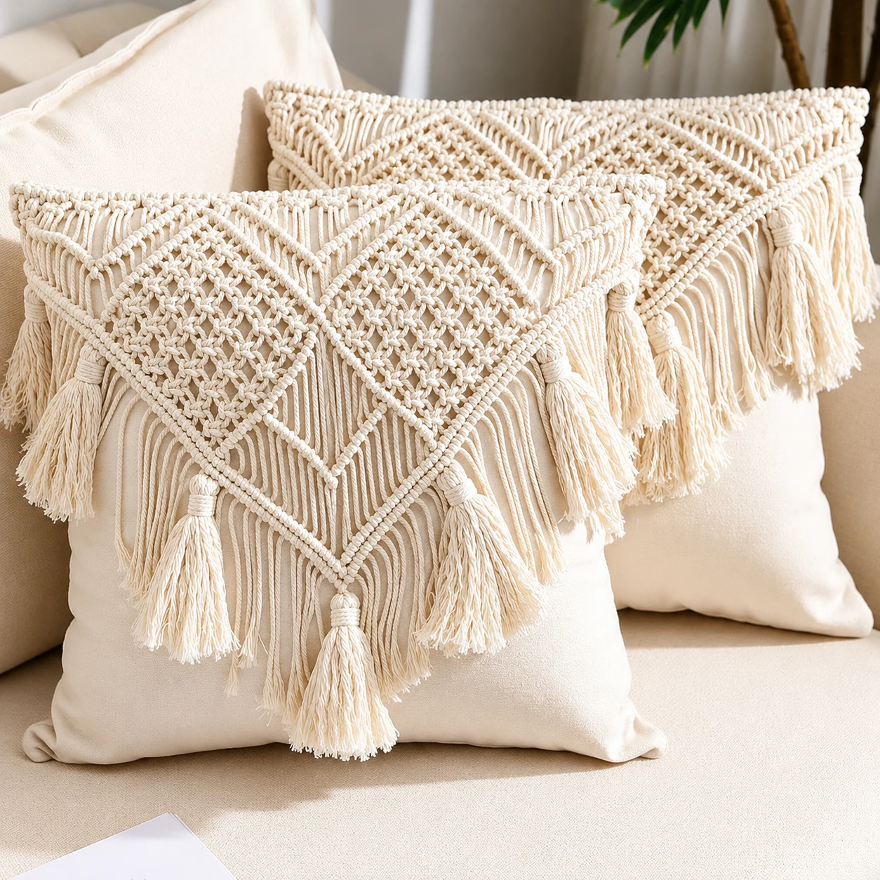 Handwoven cushion covers crafted by Panipat Udyog